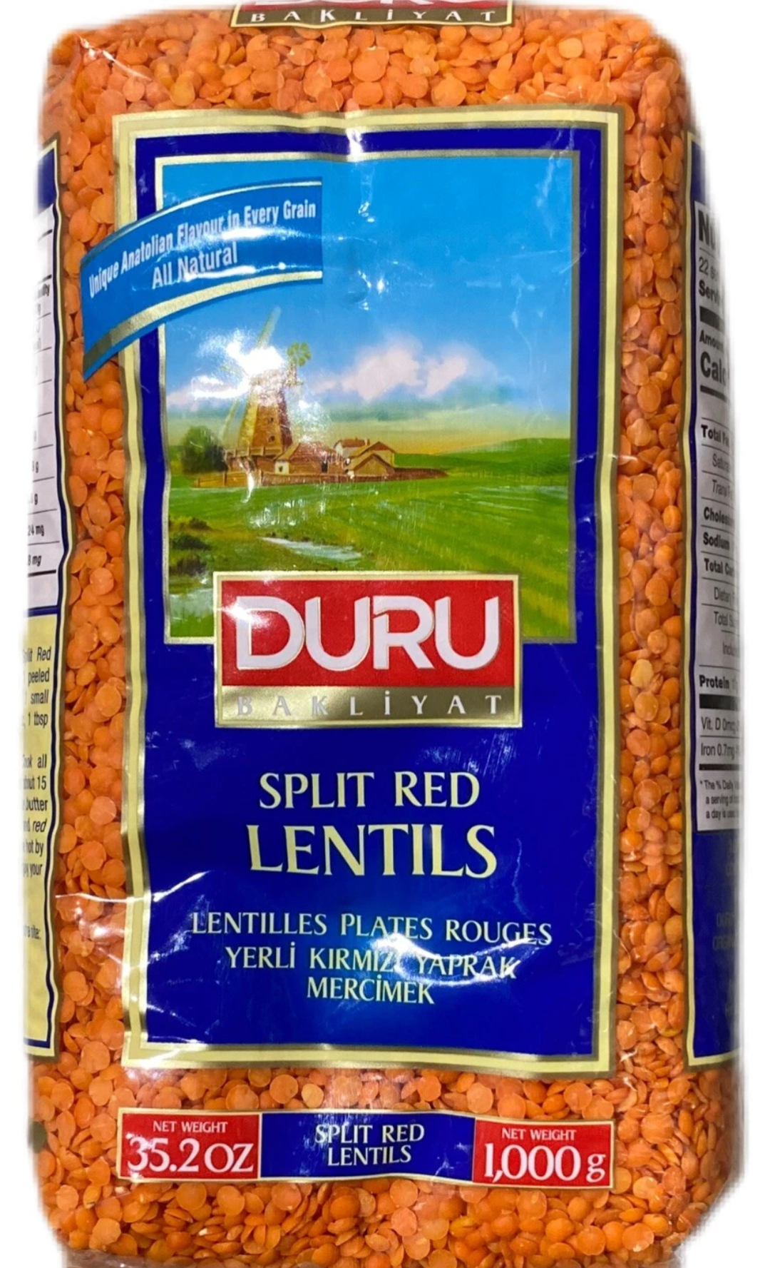 Duru Red Lentils 1kg