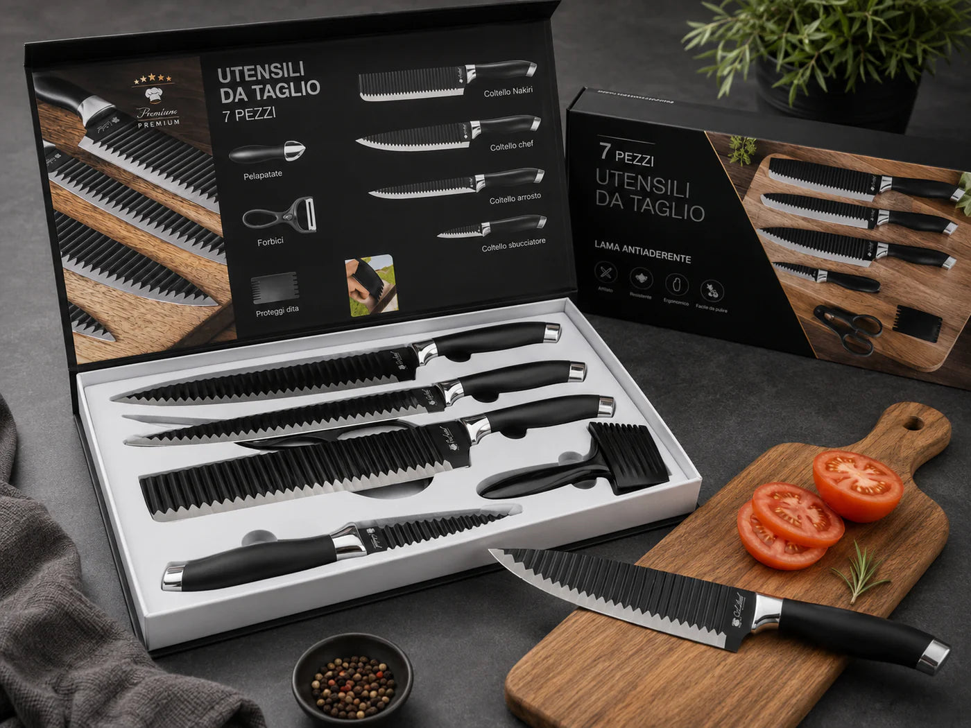 Si Chef Premium 7 pcs Chef Knife Set
