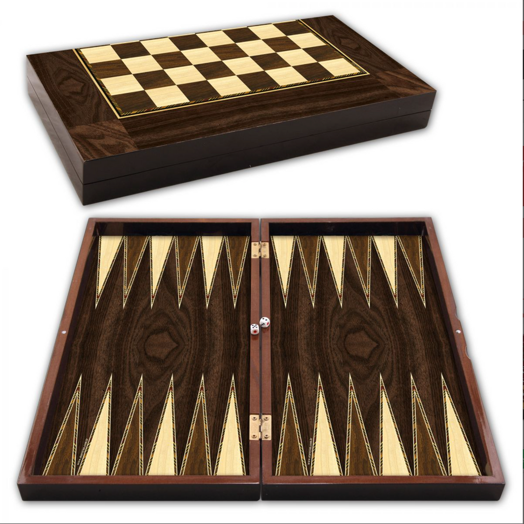 Star Backgammon Wooden Board Game