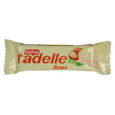 Tadelle White Chocolate Wafer (Beyaz Çikolatalı Gofret) 35g