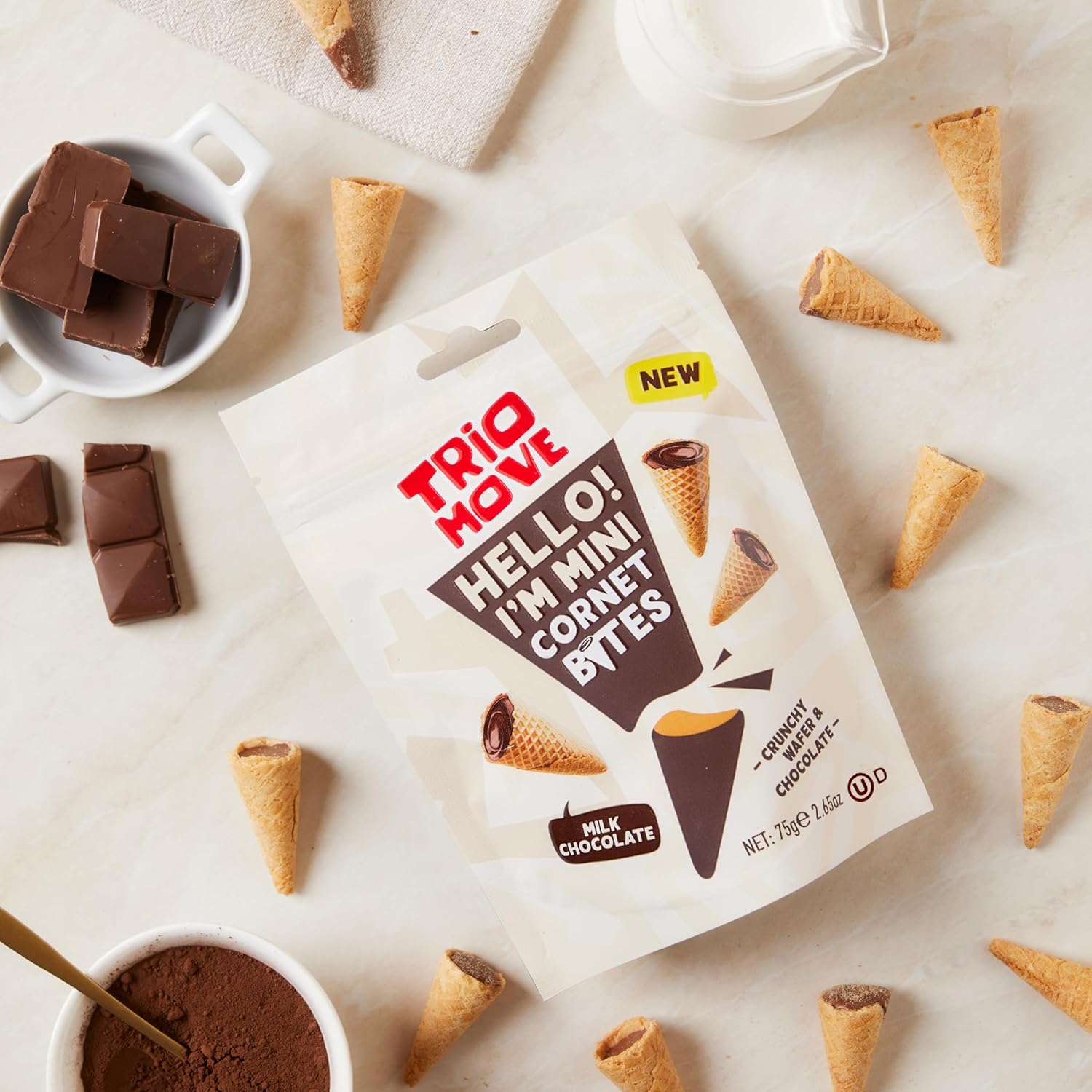 TRIO MOVE MILKY MİNİ KORNET 75 GR