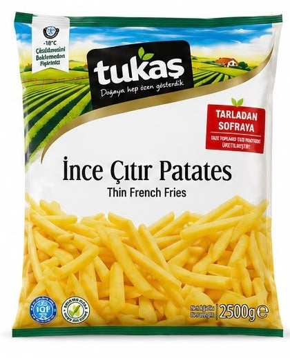 Tukas Thin Cut French Fries 2.5kg