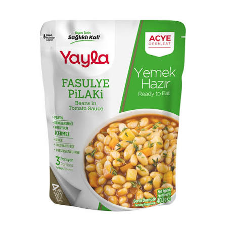 Yayla White Beans in Tomato Sauce Ready to Eat Pack 400gr