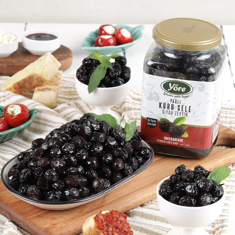 Yöre – Dry Sele Black Olives 550g