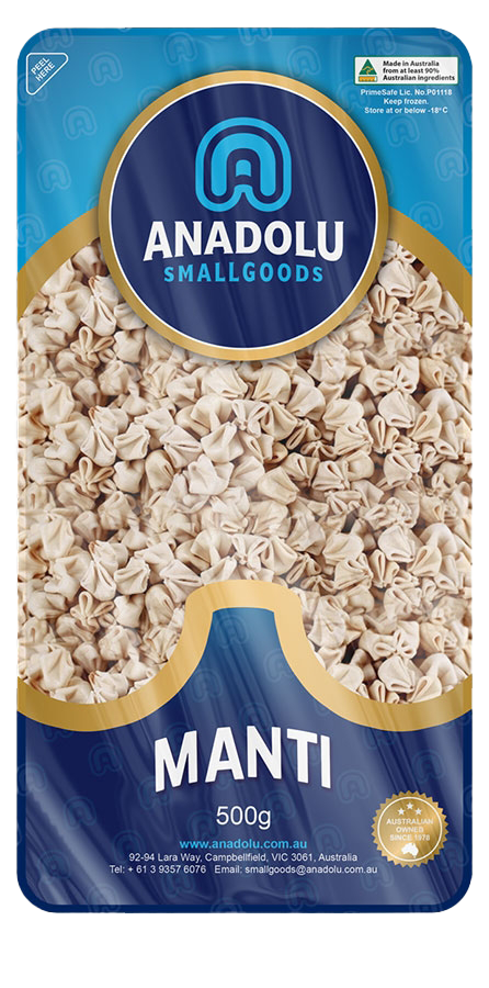ANADOLU MANTI 500 GR x 24 pcs - sydmarfoods
