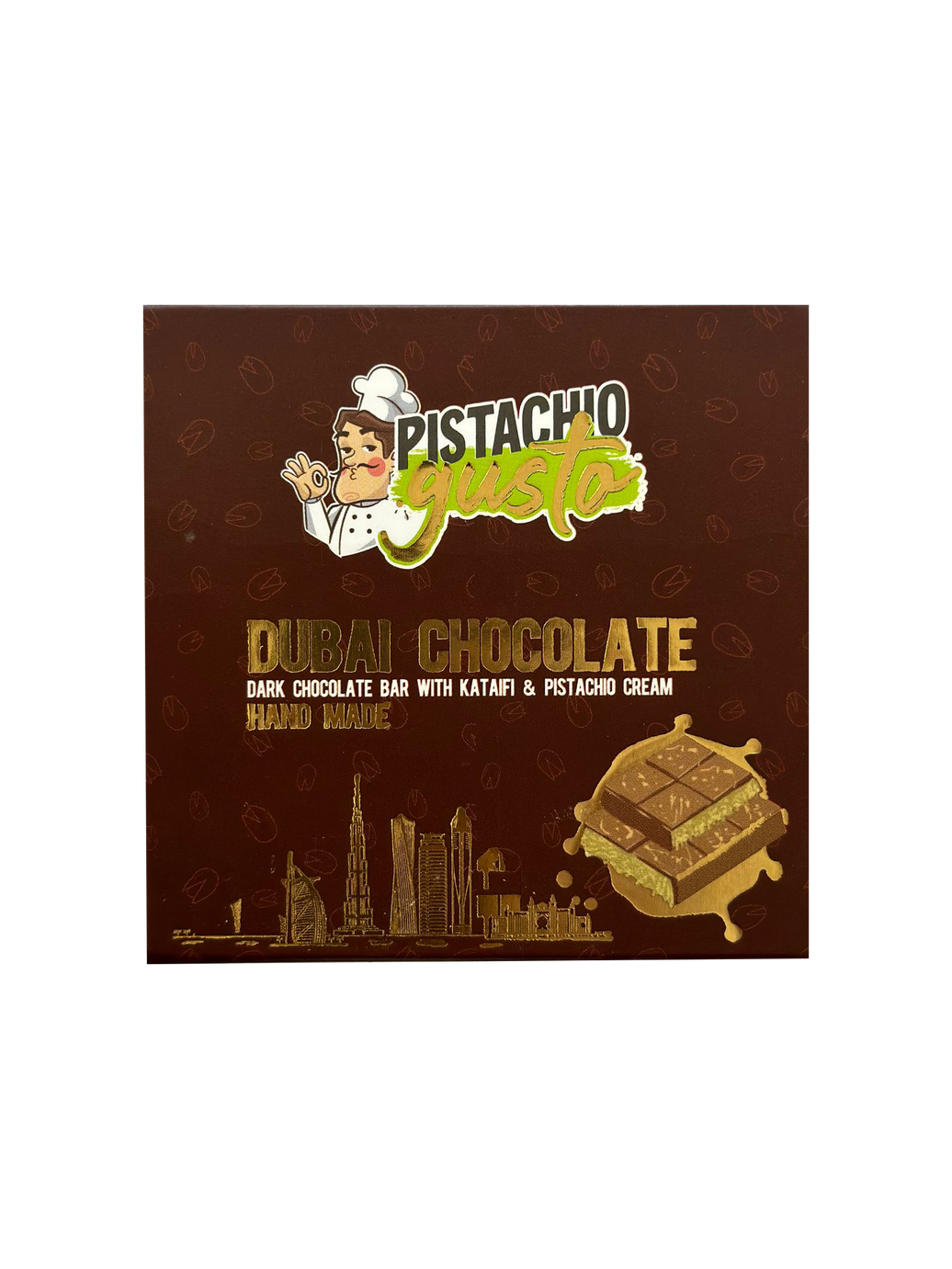 Pistachio Gusto Dark Dubai Chocolate 100g