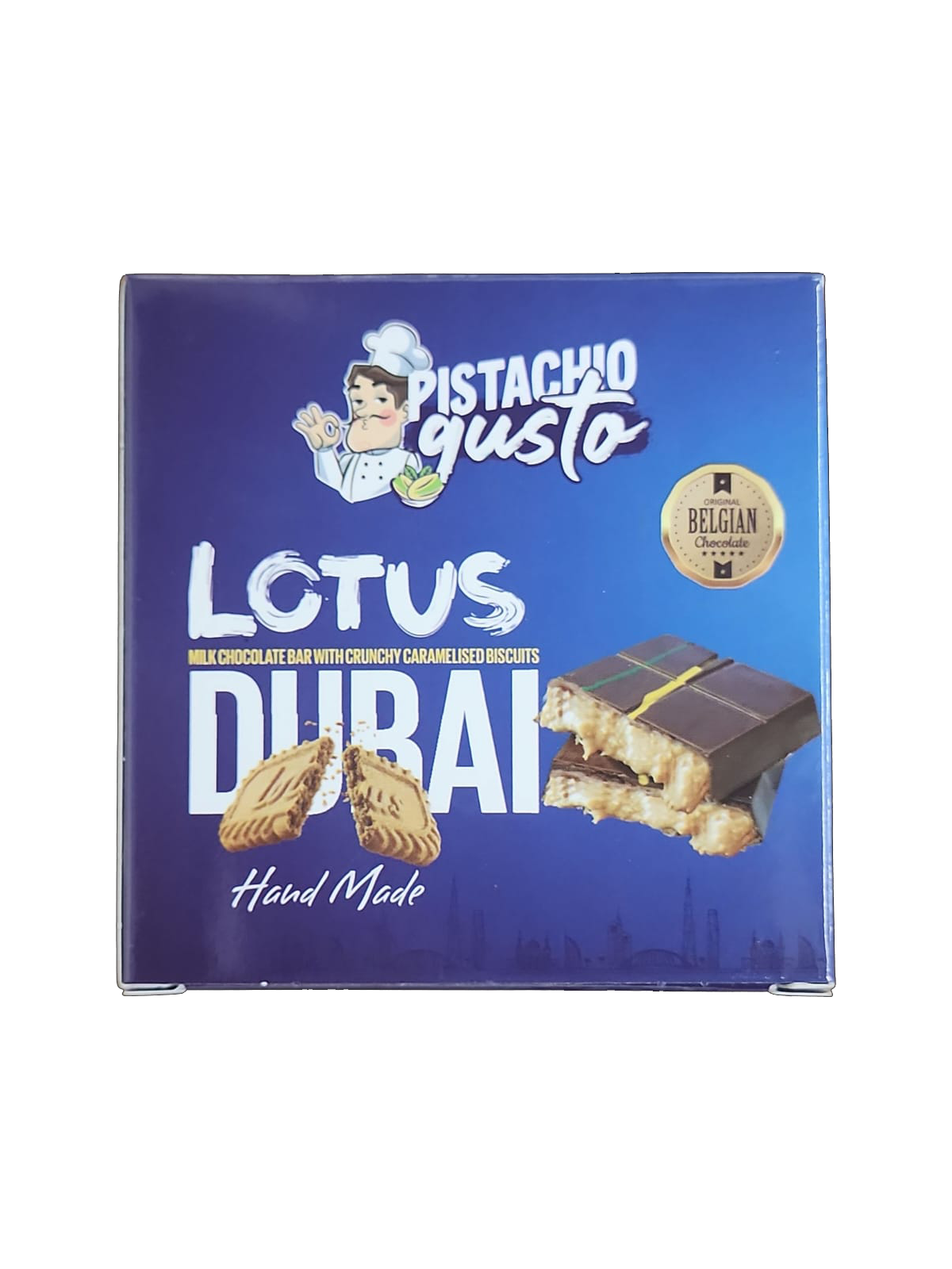 BYGUSTO LOTUS MILK CHOC 100GR*12*4 KEEP CHILLED! - sydmarfoods