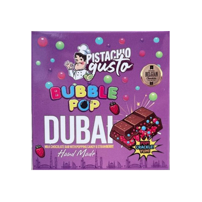 Pistachio Gusto Pop Candy Dubai Chocolate 100g
