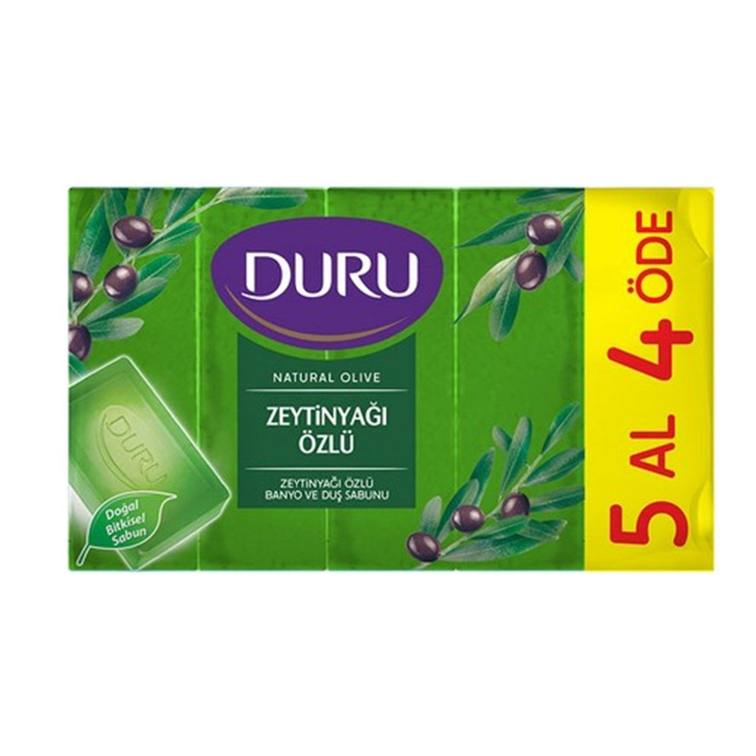 Duru Olive Oil Shower Bar Zeytinyağli Dus Sabunu 5 Bars