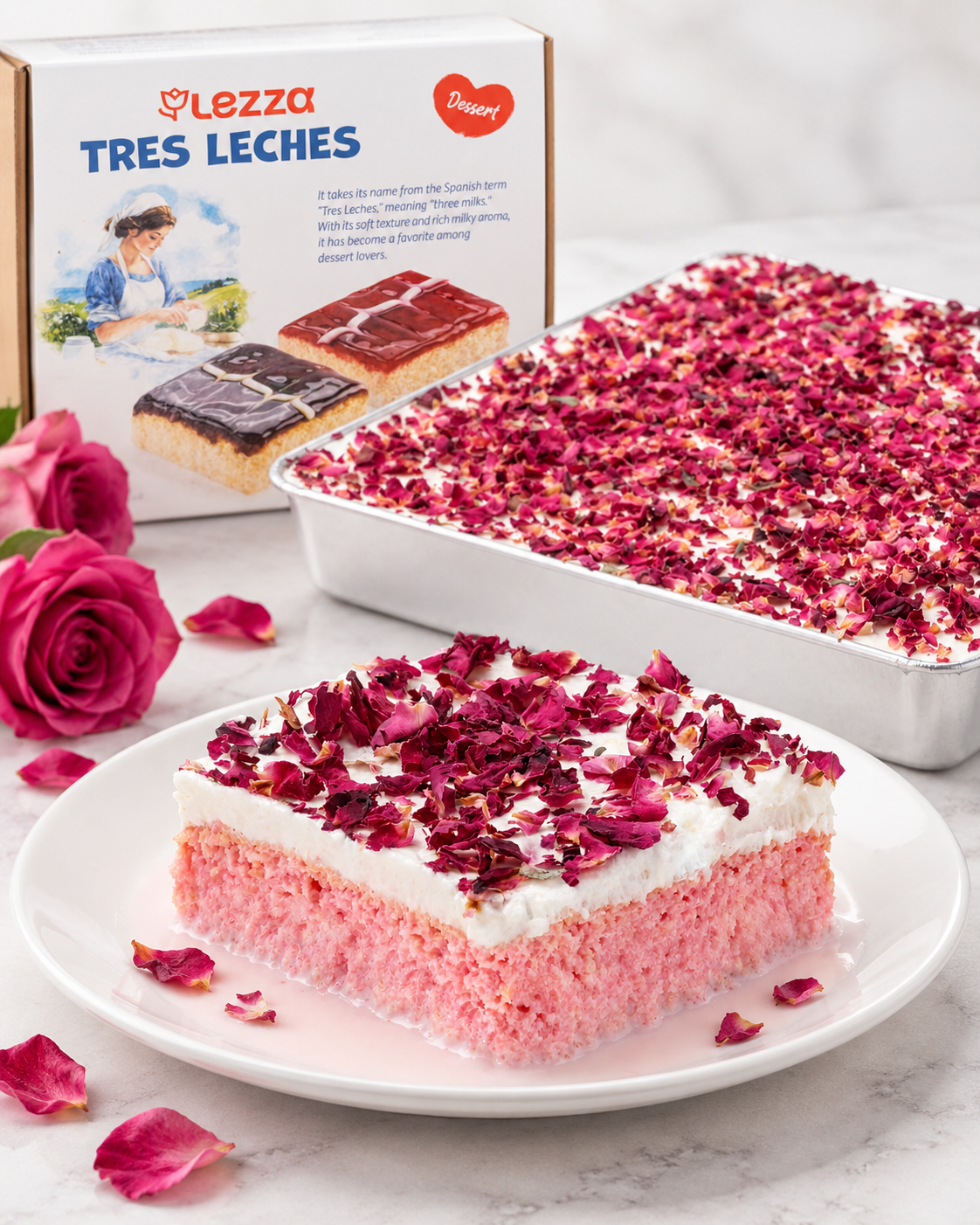 Lezza Trileçe Tray Rose