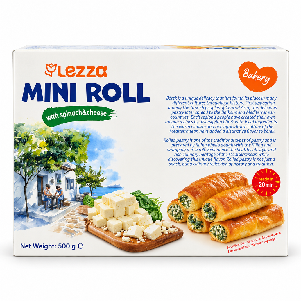 Lezza Mini Rolls with Spinach & Cheese 500g