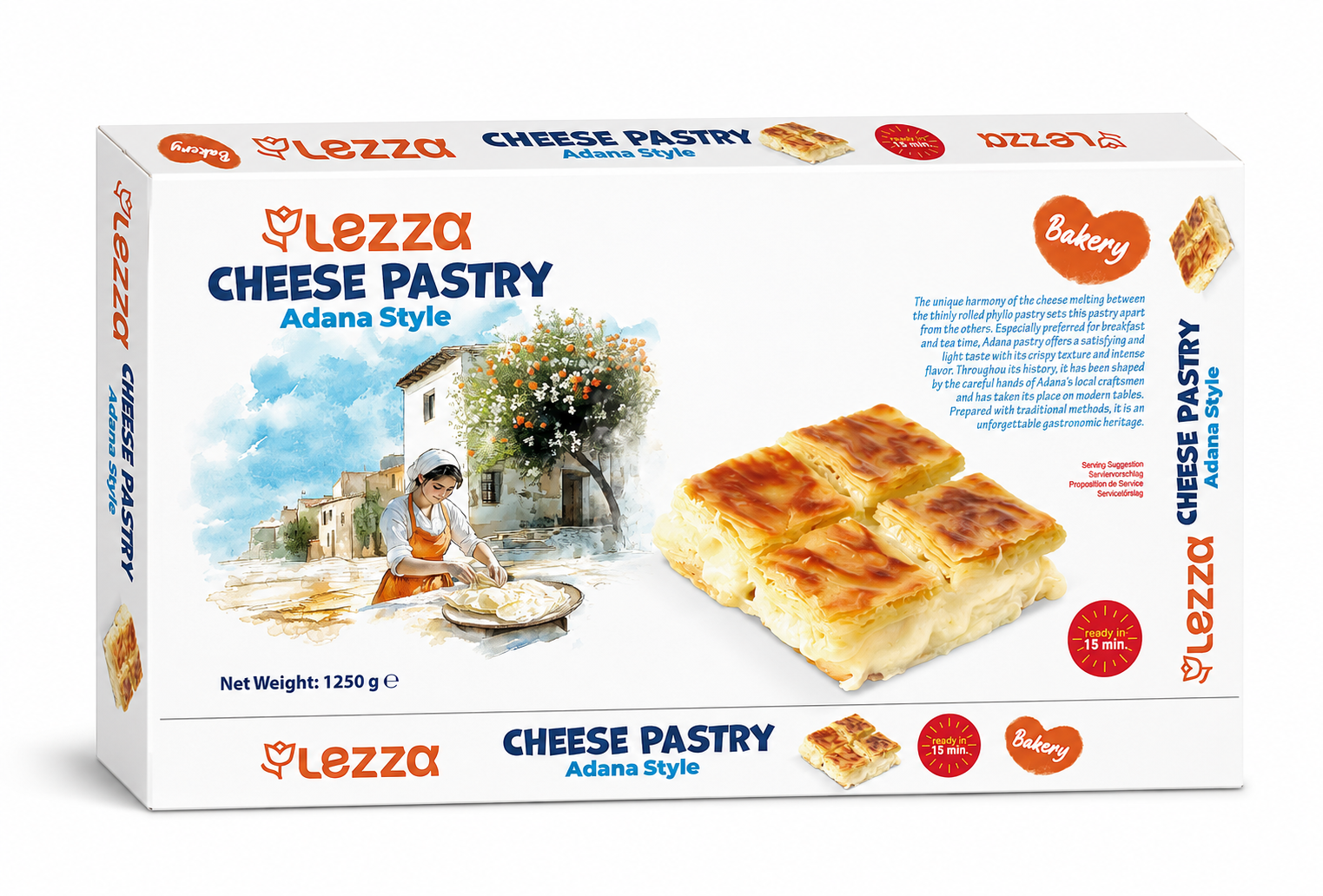 Lezza Adana Style Cheese Borek 1.25kg