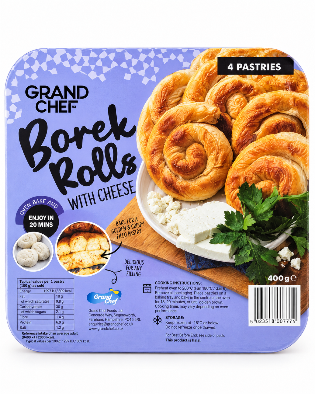 Grand Chef Borek Rolls 400g