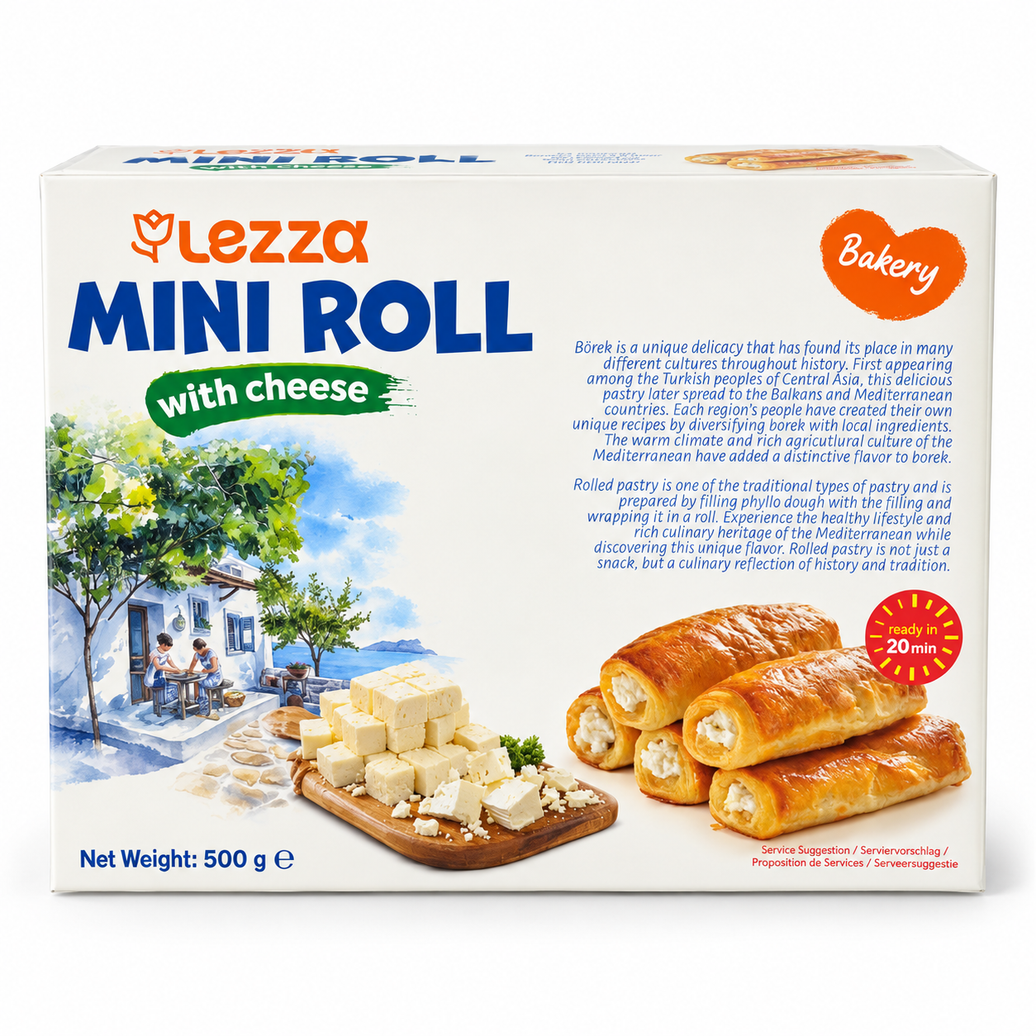 Lezza Mini Rolls with Cheese 500g