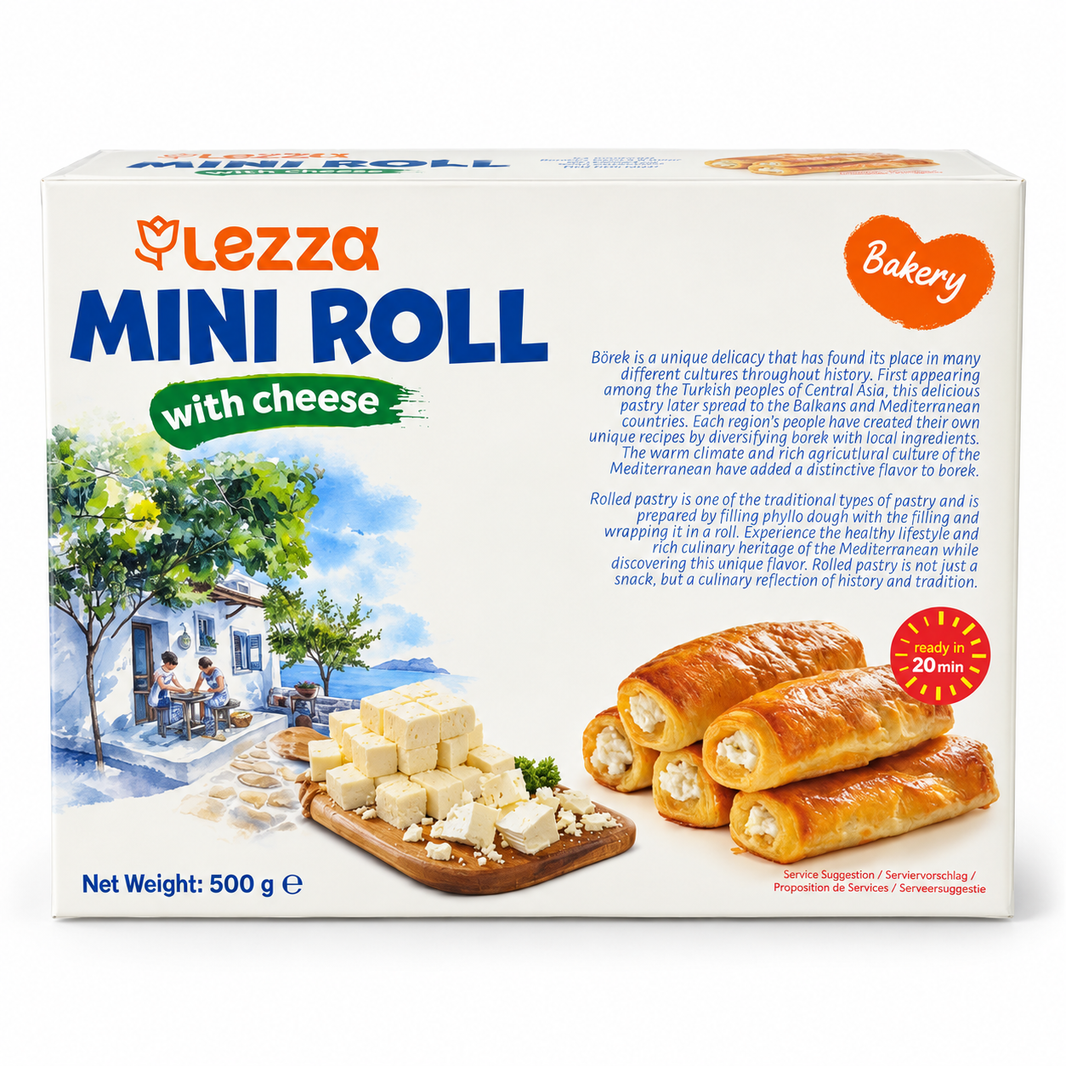 Lezza Mini Rolls with Cheese 500g