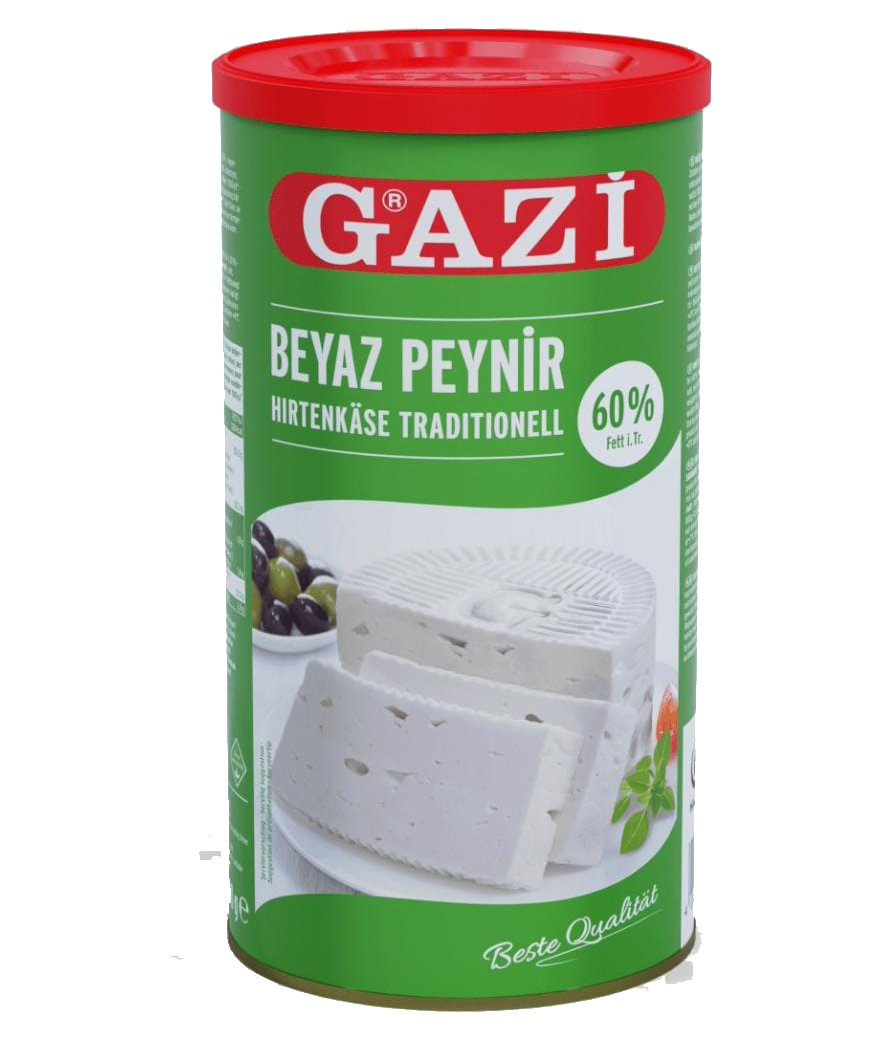 GAZI FETA W.CHEESE COW'S-TIN 800GR