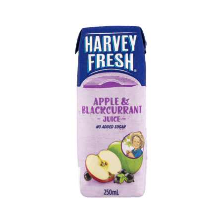 Harvey Fresh Apple/Blackcurrant Juice 6x250ml