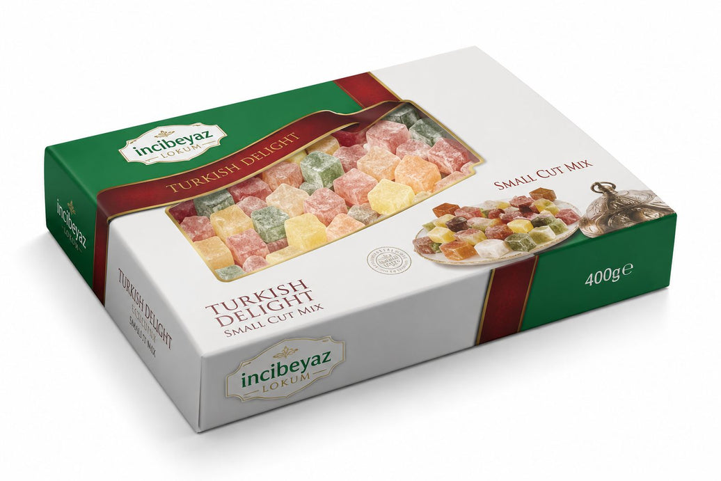 Incibeyaz Small Cut (Kuş Lokumu) Turkish Delight 400g