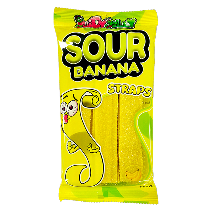 SOUR BANANA STRAPS 160GR