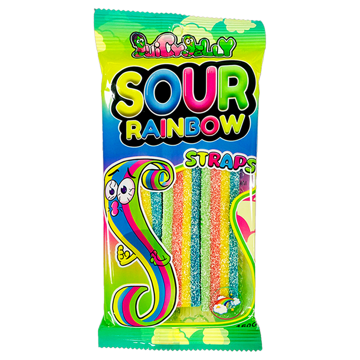 SOUR RAINBOW STRAPS 160GR