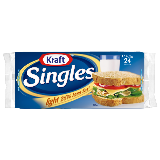 Kraft Cheese Singles Light 432gr
