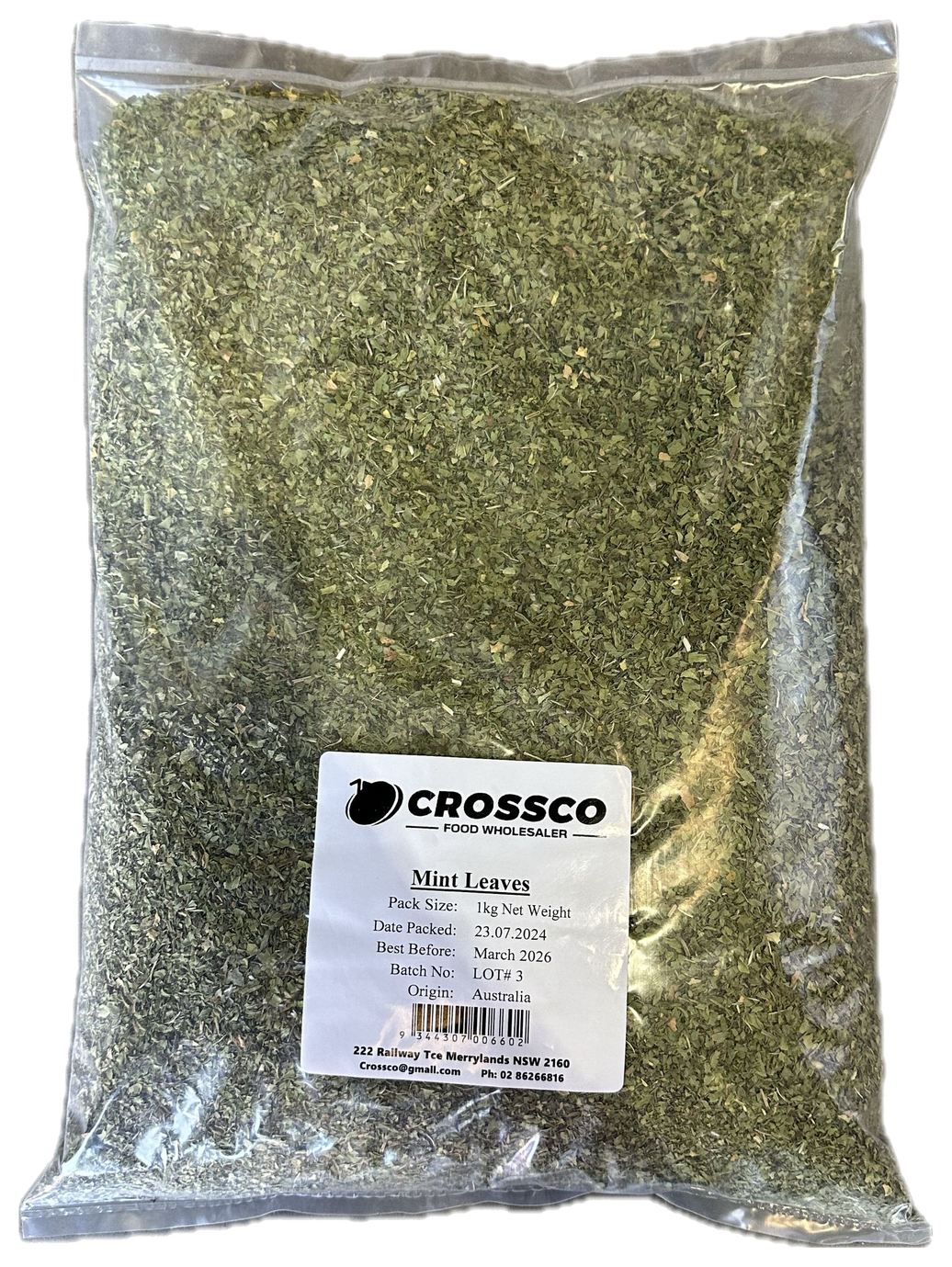 TURKISH MINT LEAVES GREEN 1 KG