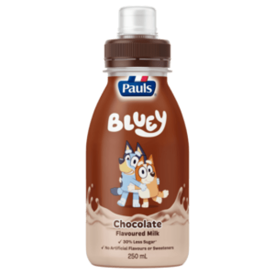 Pauls Bluey Chocolate Milk 250ml