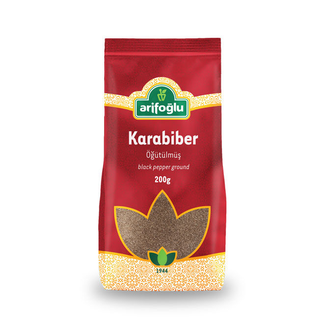 Arifoglu Karabiber Öğütülmüş Black Pepper Ground  200g