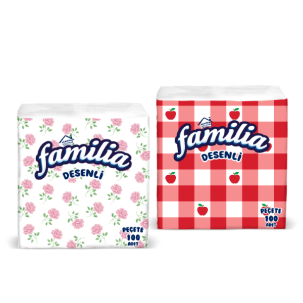 Familia Soft Napkins Printed Assorted 100pcs