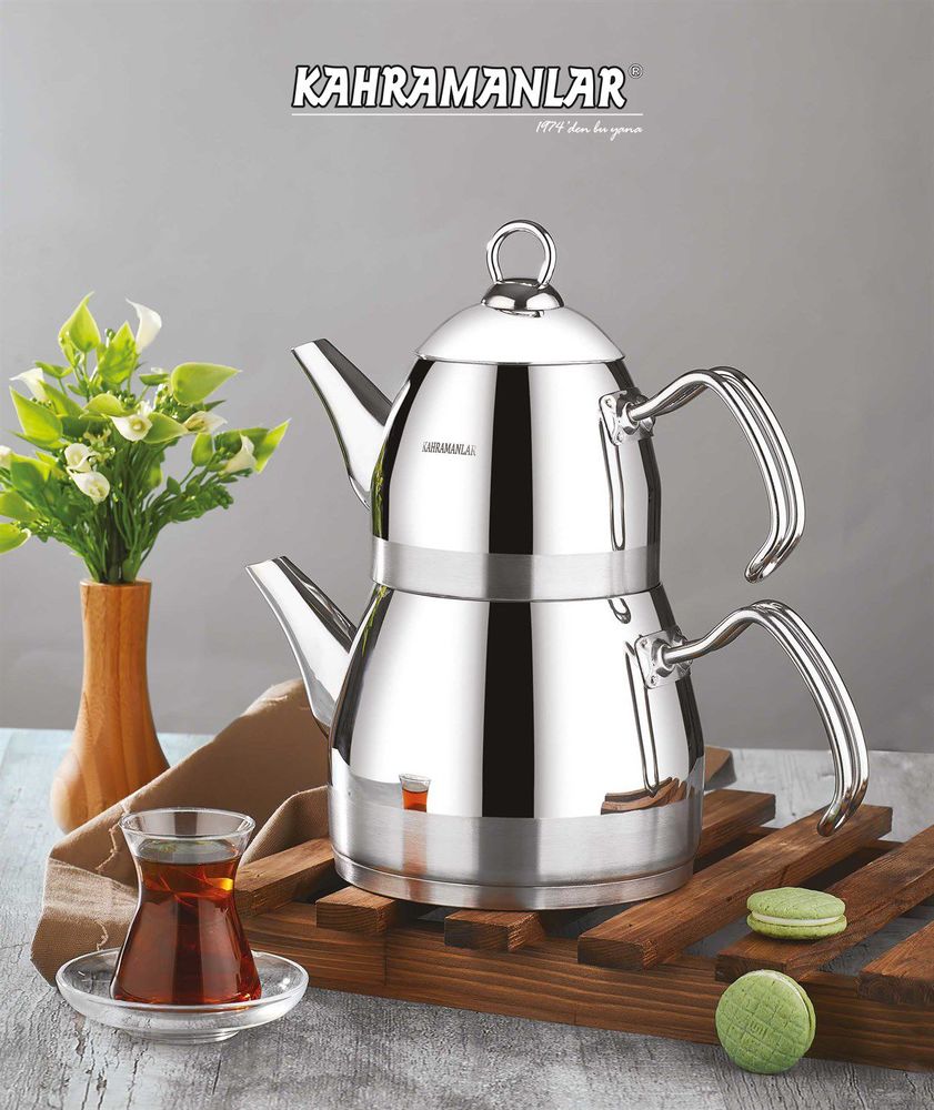 Kahramanlar Roma Turkish Teapot Medium Çaydanlık