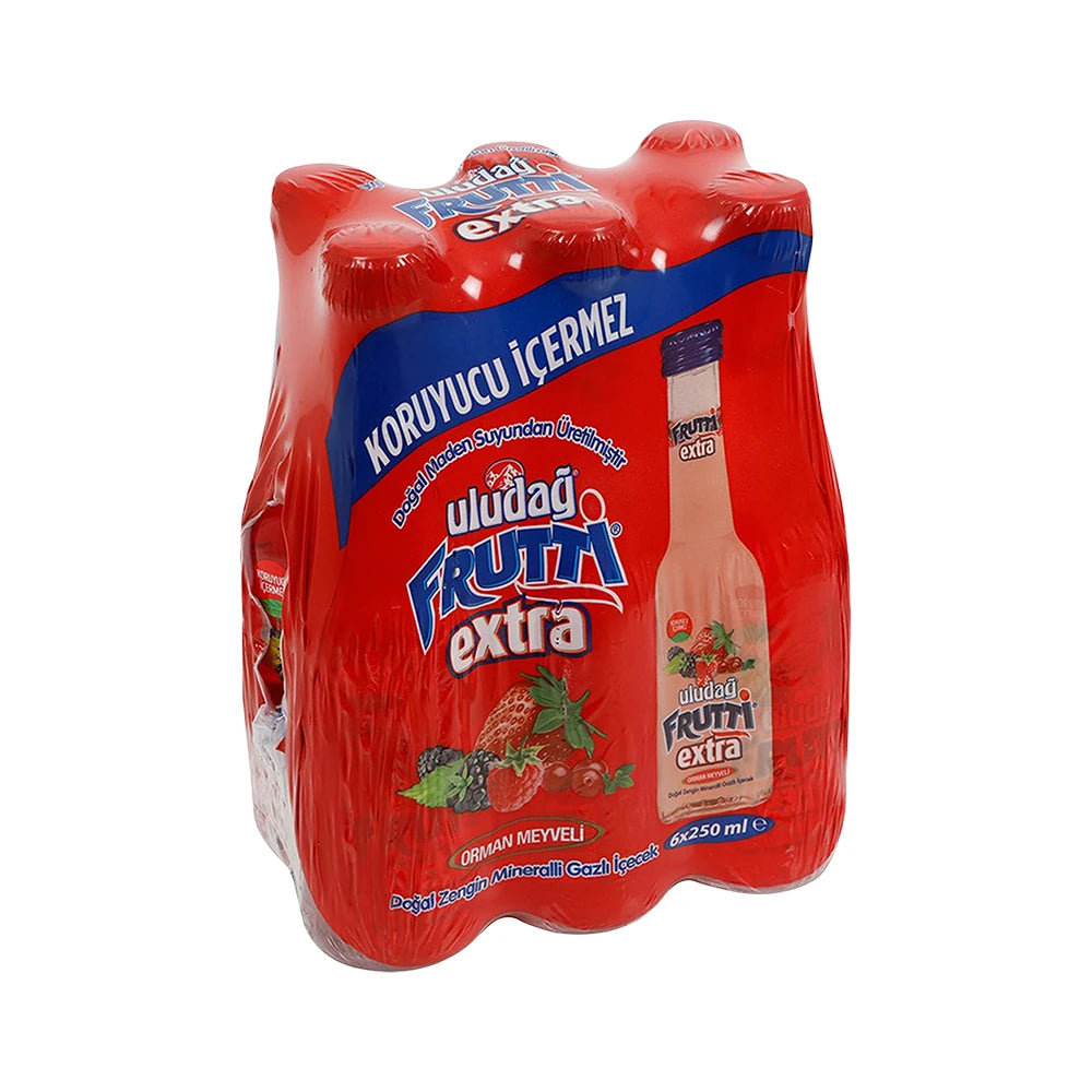 Uludag Frutti Extra 250ml Forest Fruits X 6 Bottles