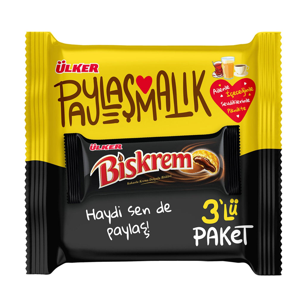 Ulker Biskrem Cocoa Cookies 3 Pack