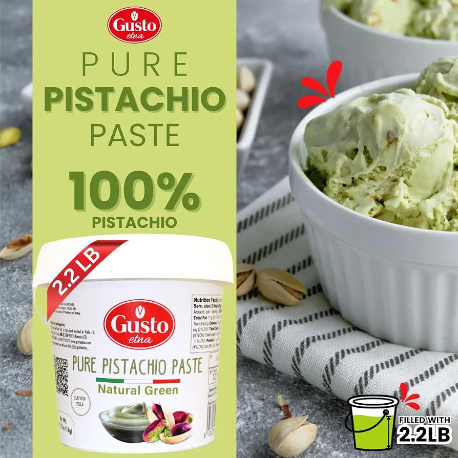 Gusto Etna Pure 100% Pistachio Paste 1kg