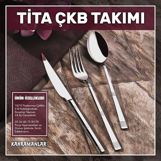 Kahramanlar Tita Cutlery Set 72pcs