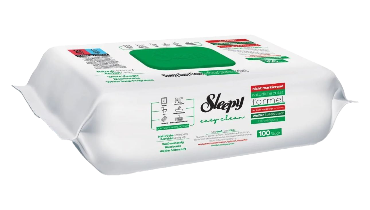 SLEEPY ÇOK AMAÇLI SABUNLU MENDİL 100 ADET