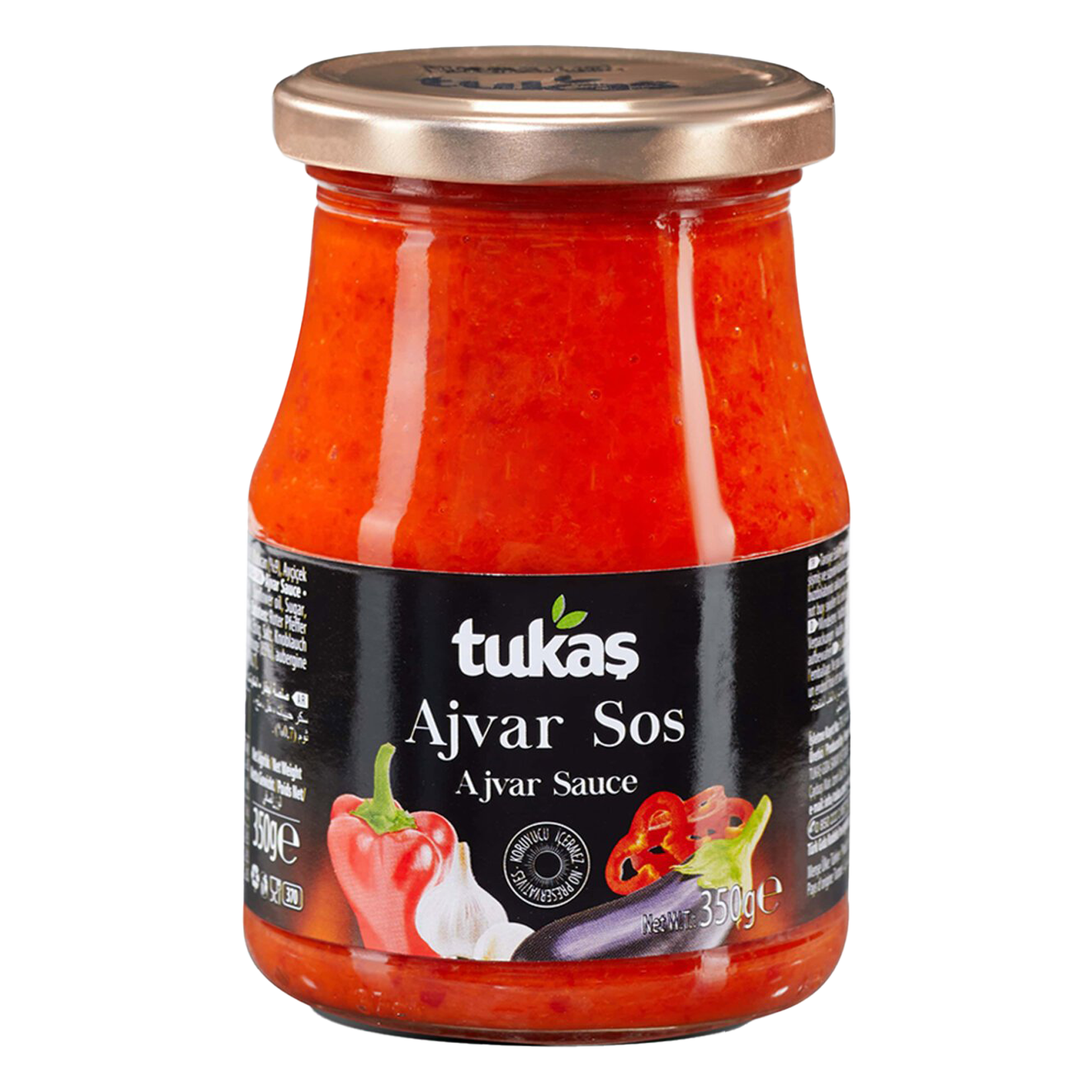 TUKAS AJVAR SOSU, HAFİF ACI 350G