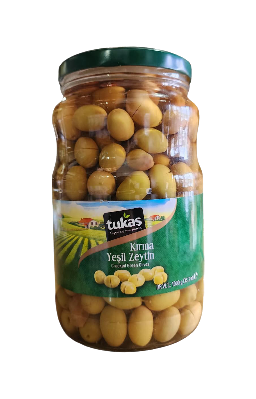 TUKAS KIRIK YEŞİL ZEYTİN (201-260) 1000 GR