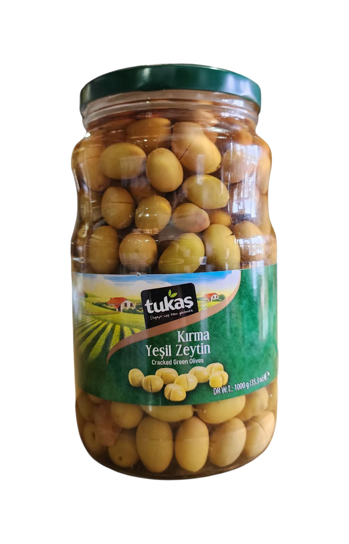 TUKAS KIRIK YEŞİL ZEYTİN (201-260) 1000 GR