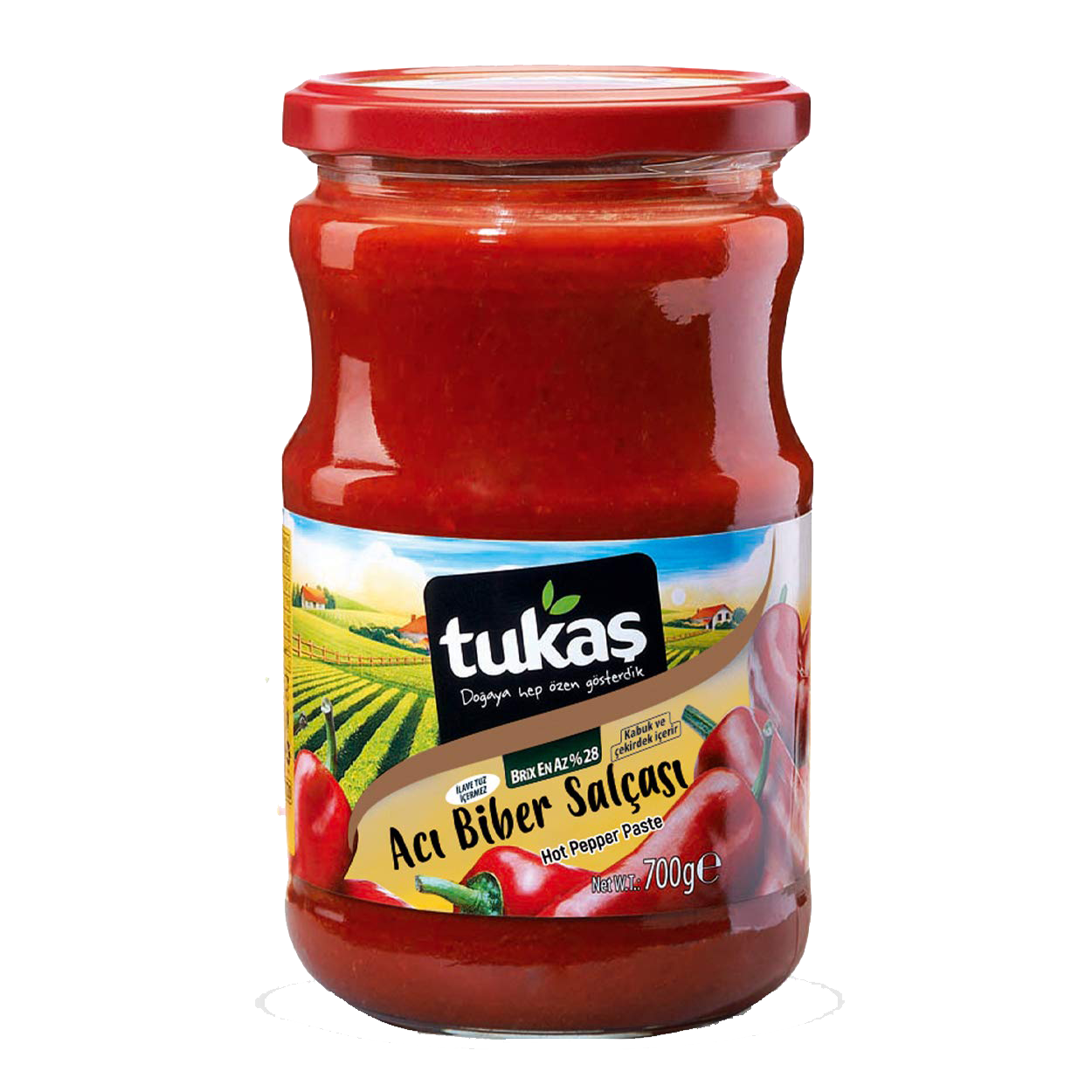 TUKAS KIRMIZI BİBER SALÇASI ACI 720 CC