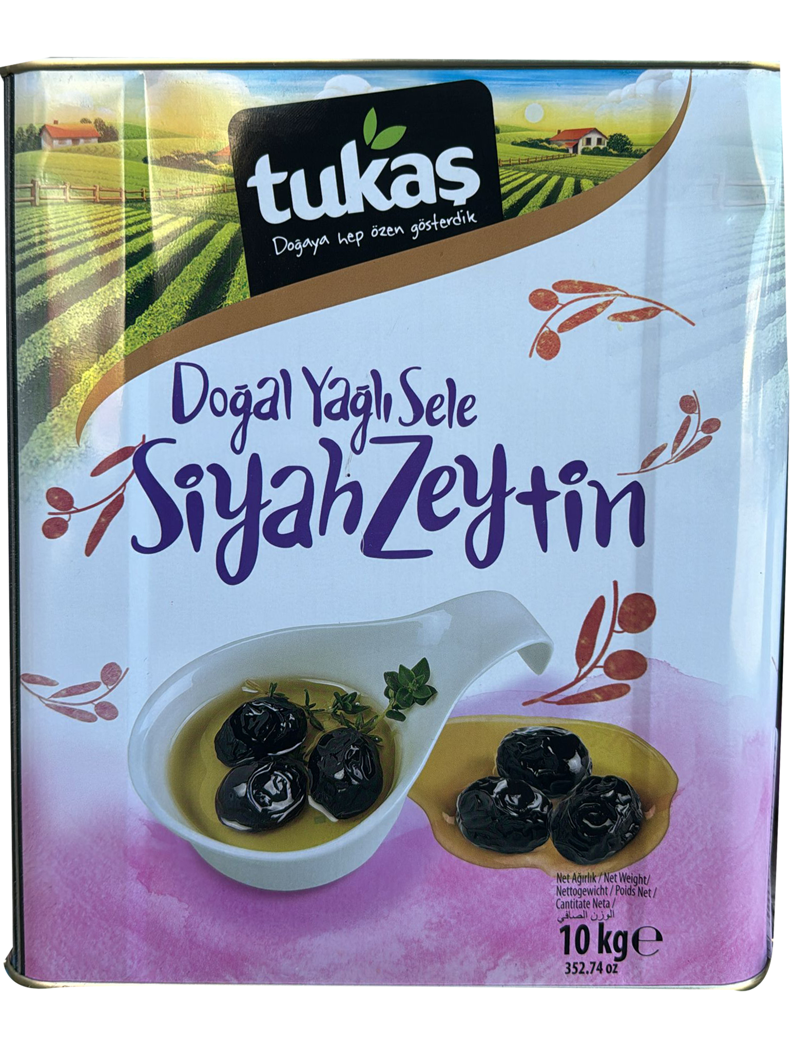 TUKAS BLACK OLIVE OILED XL TIN 10 KG