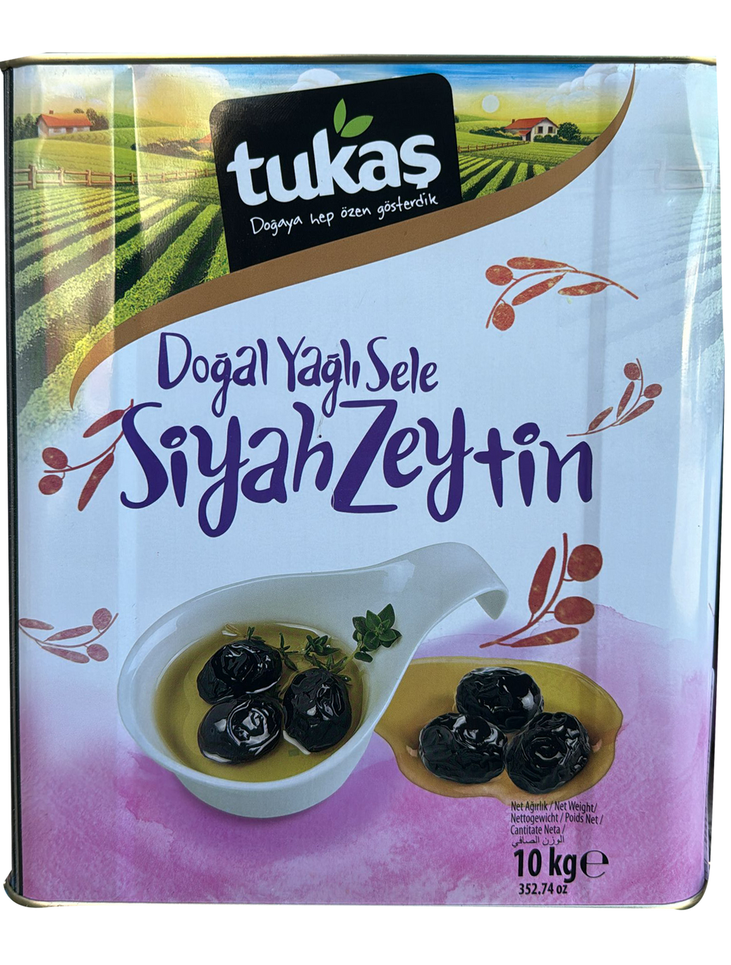 TUKAS BLACK OLIVE OILED XL TIN 10 KG