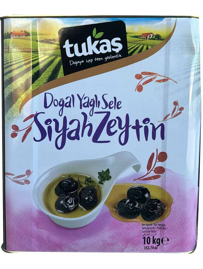 TUKAS BLACK OLIVE OILED XL TIN 10 KG